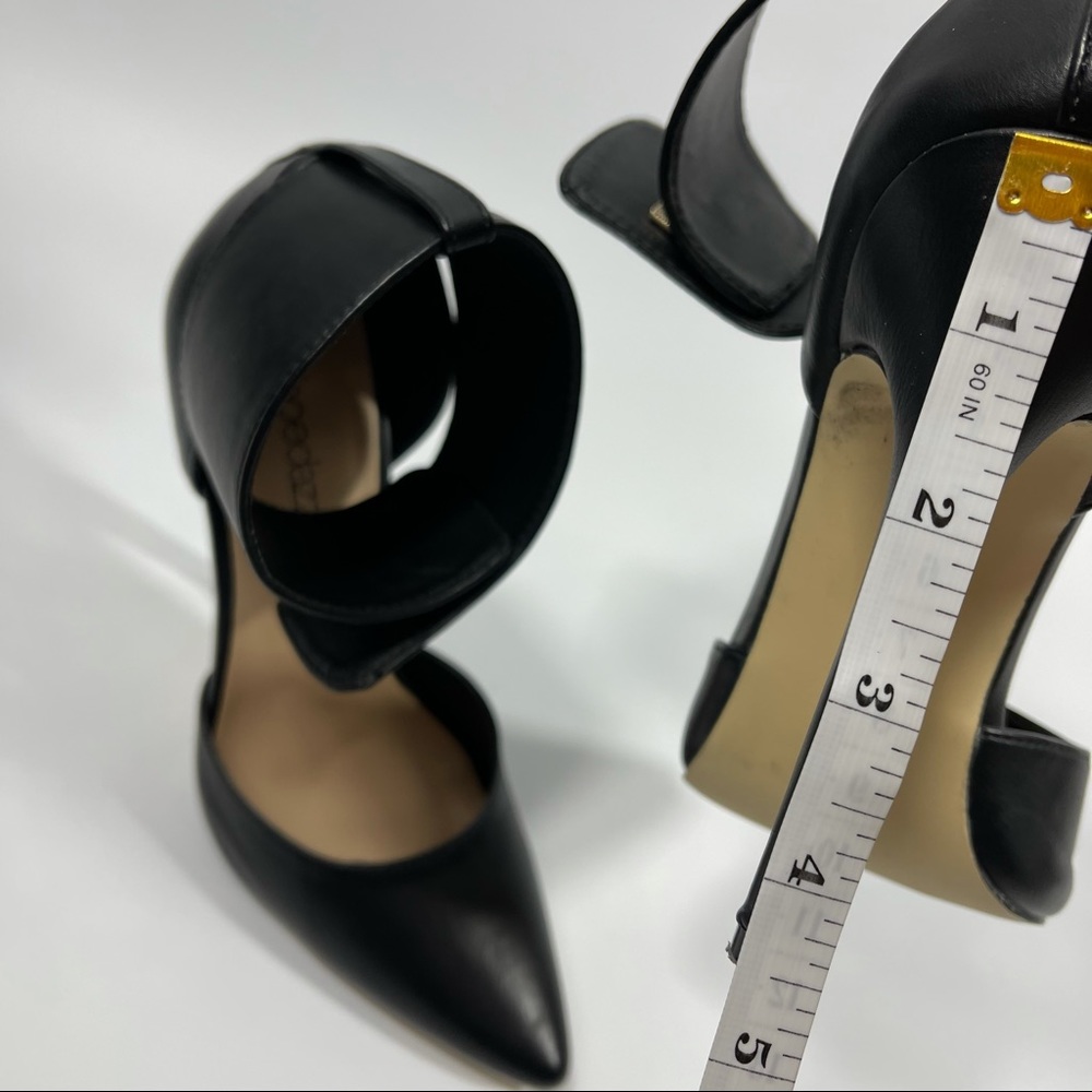 Black pumps w/gold clutch ankle strap shoedazzle - Picture 8 of 9